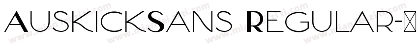 AuskickSans Regular字体转换